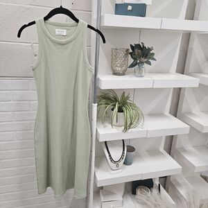 Kenko Paper Label Thick Ribbed Midi Dress